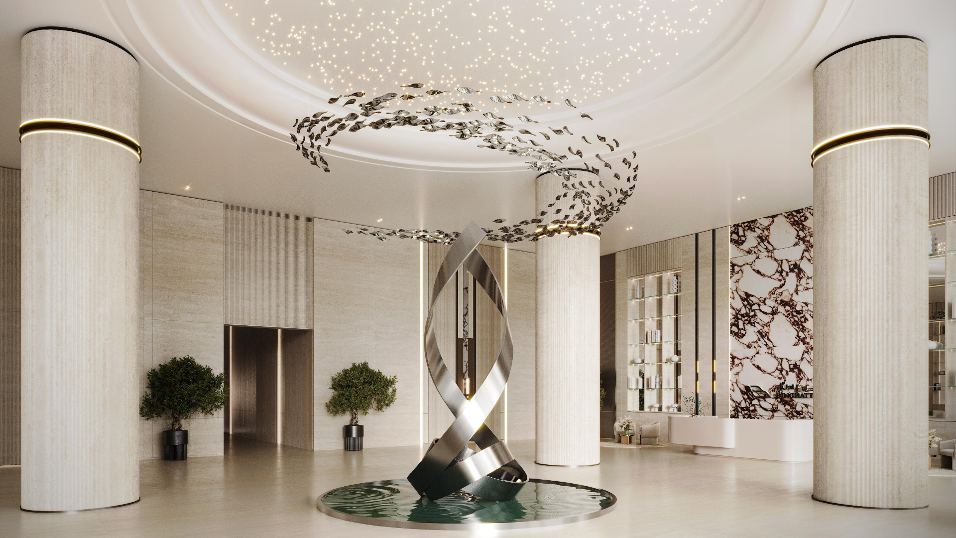 Dubai apartments with designer lobby spaces