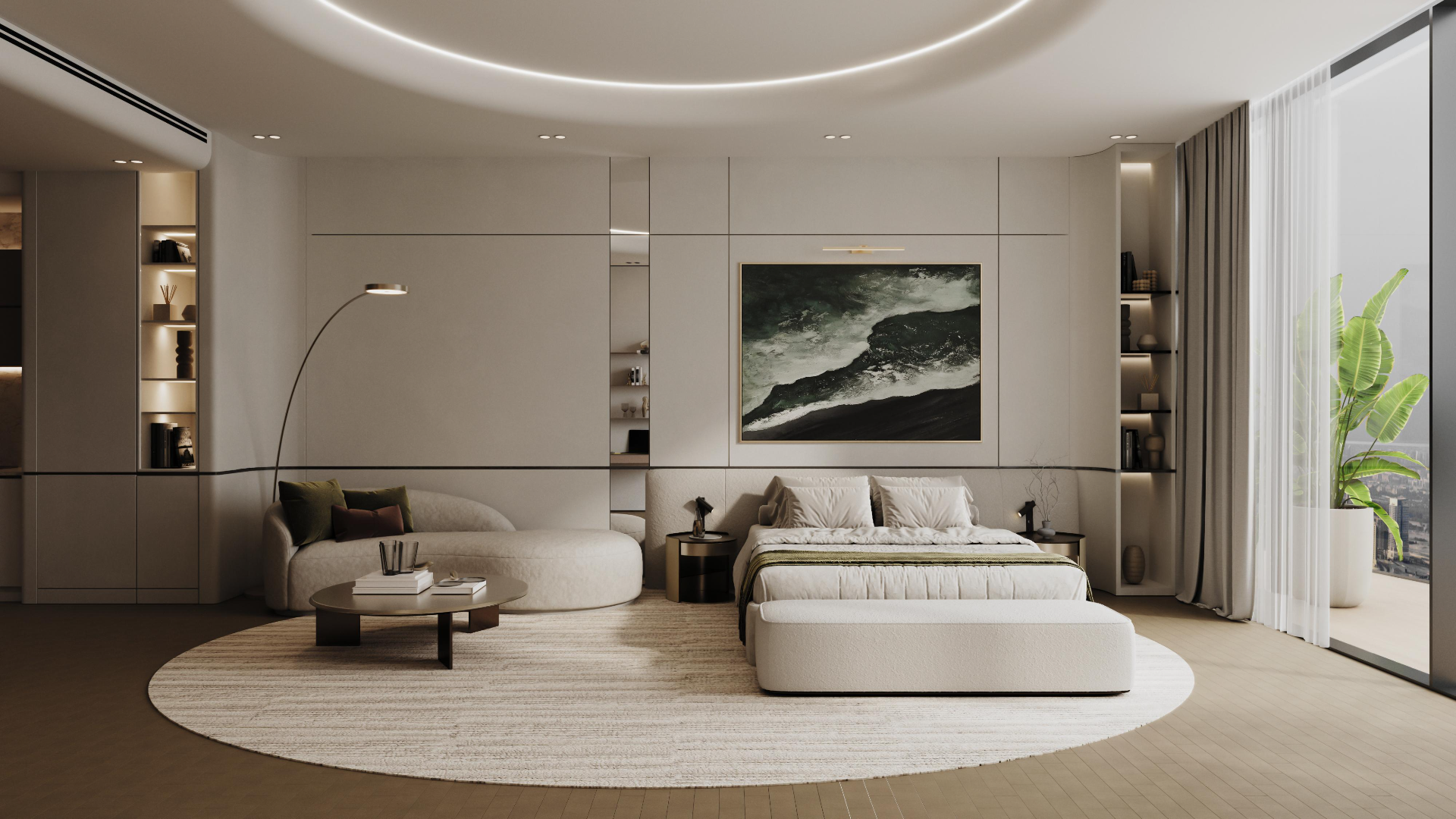 Spacious 3-bedroom apartment with modern design.