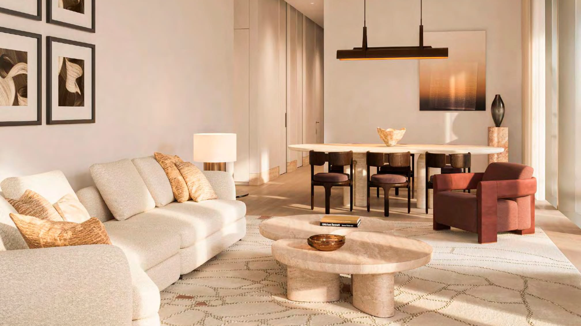 Wellness spa and lounge in Dubai home