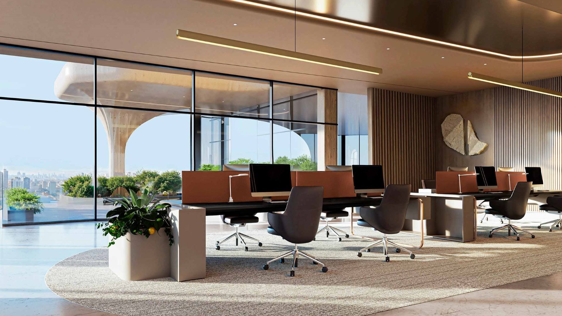 OMNIYAT Lumena office spaces for lease