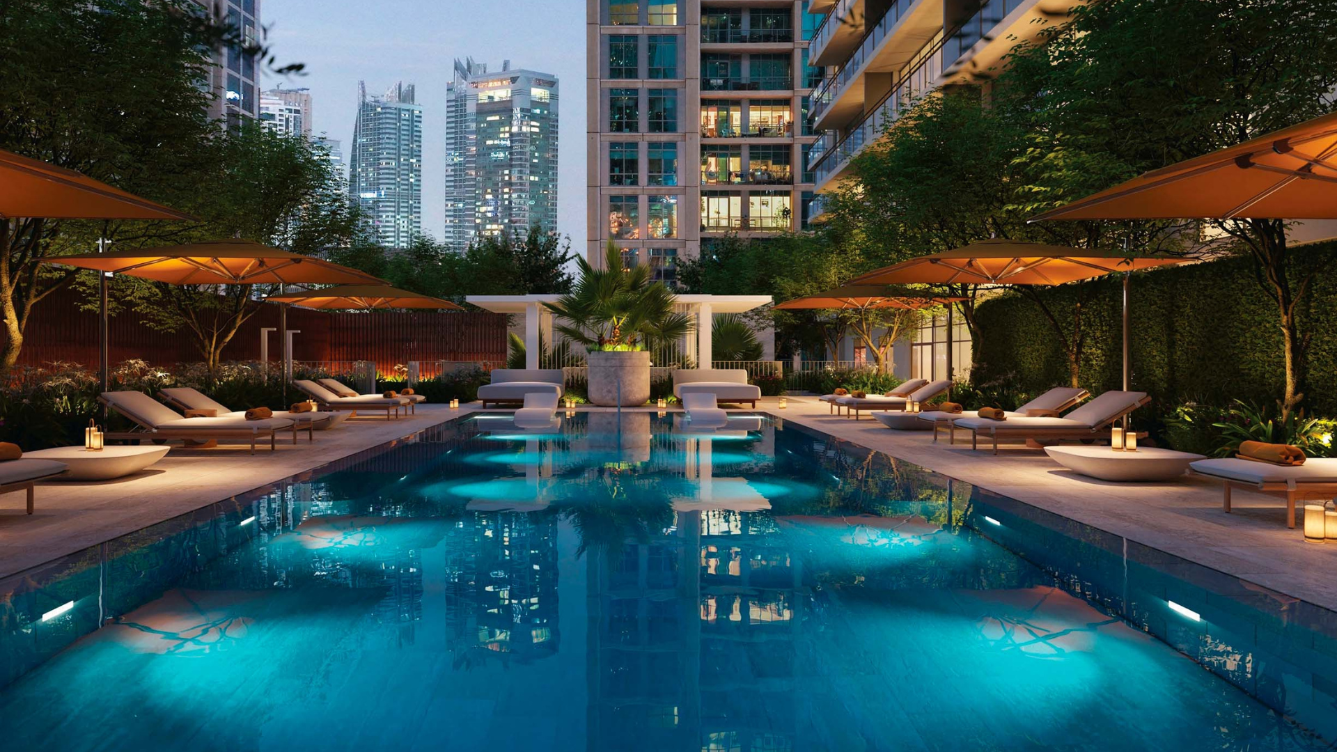 Luxury waterfront apartments Marina views