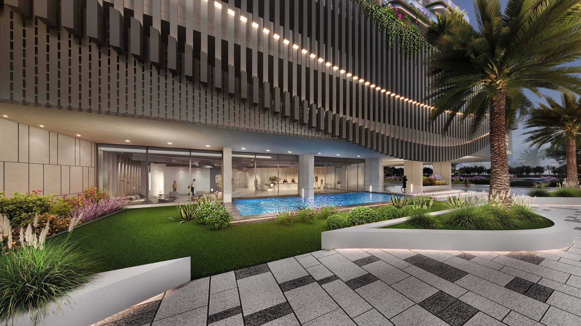 Outdoor space with panoramic ocean views