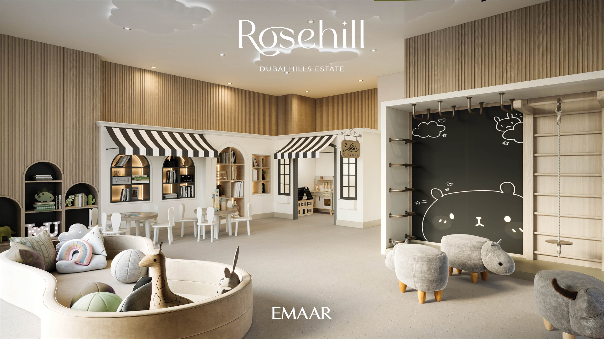 View of a stylish event lawn designed for social gatherings and resident activities