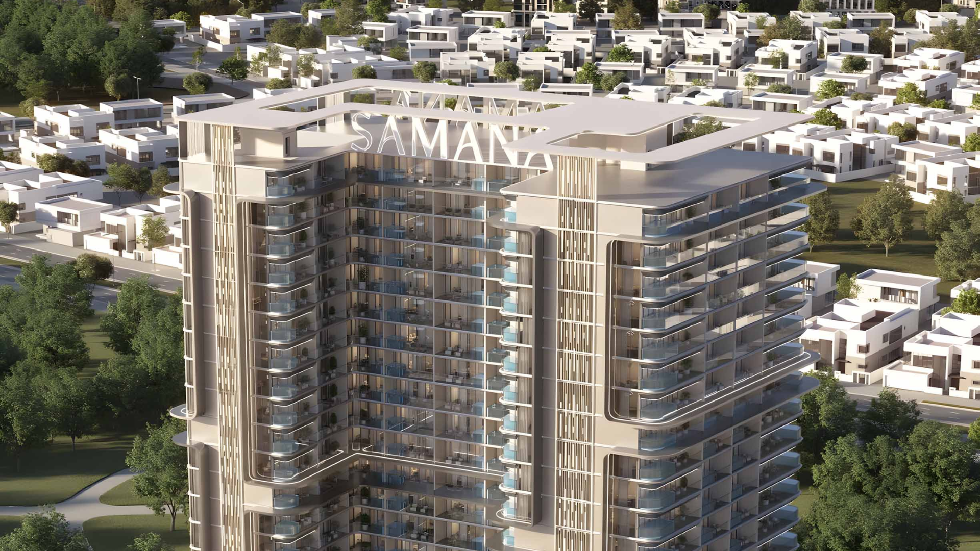 Architectural details of the building’s front design