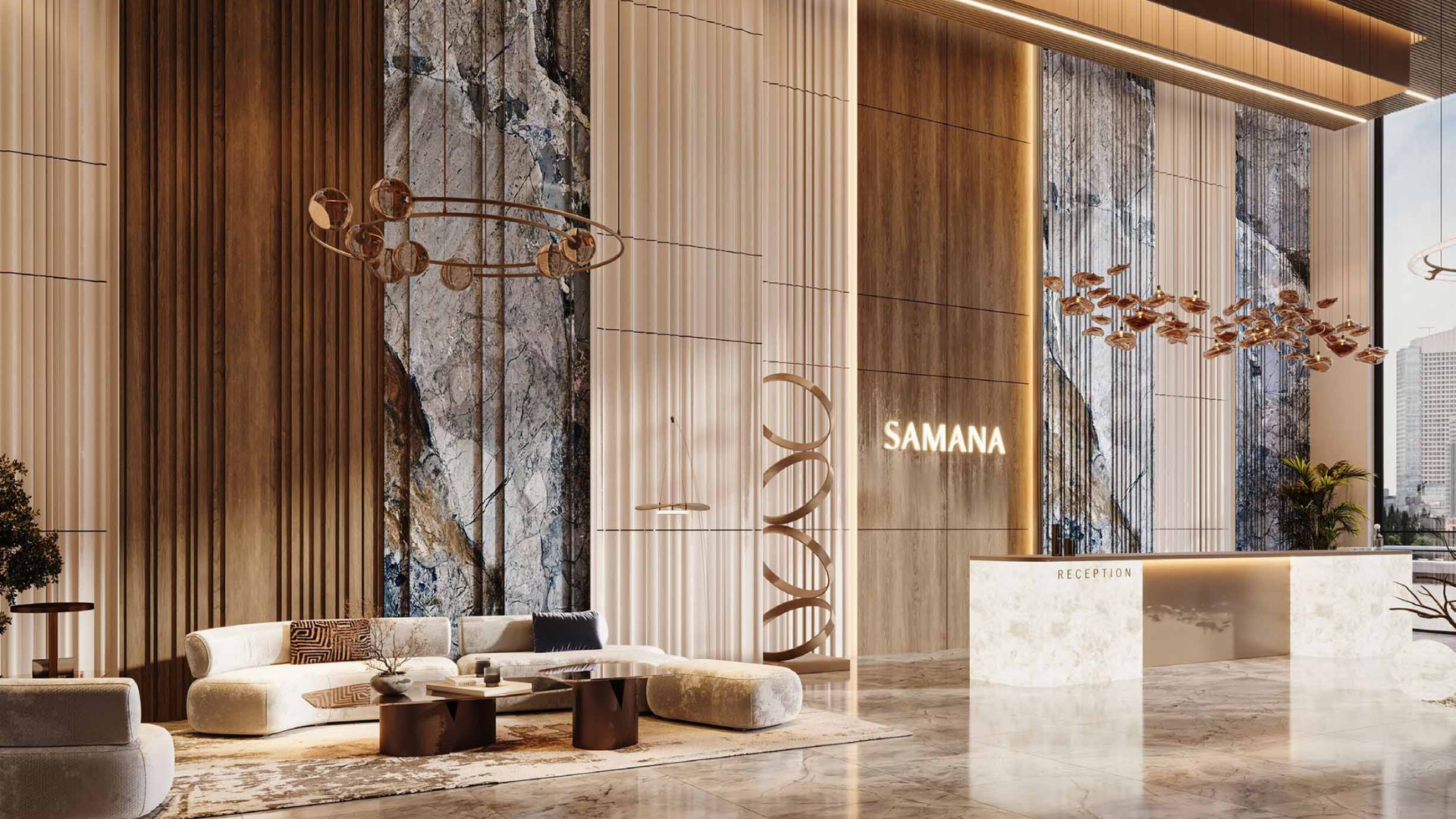 Efficient open-plan layout in studio apartment