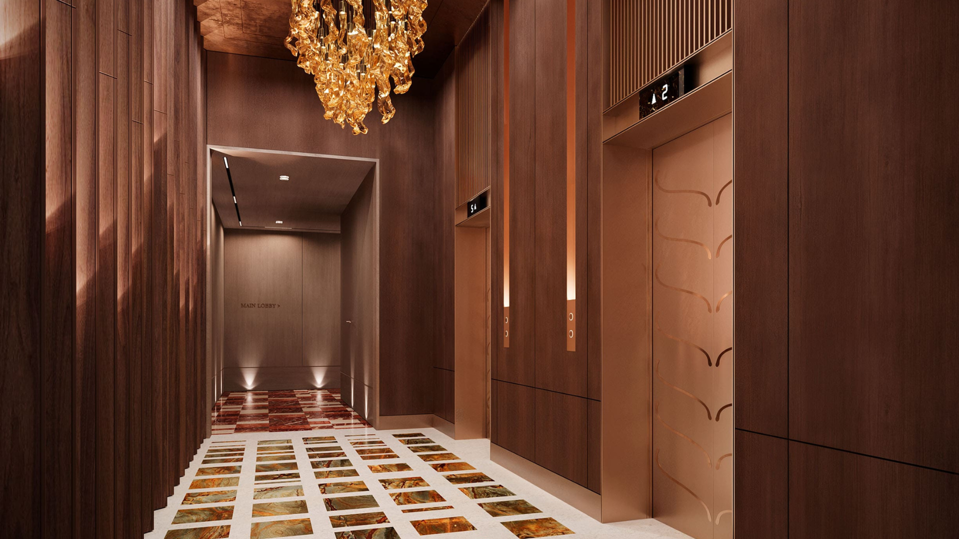 Island-style twin towers with modern seaside charm