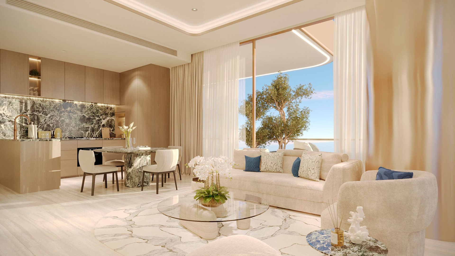 Stylish dining space with a seamless indoor-outdoor flow