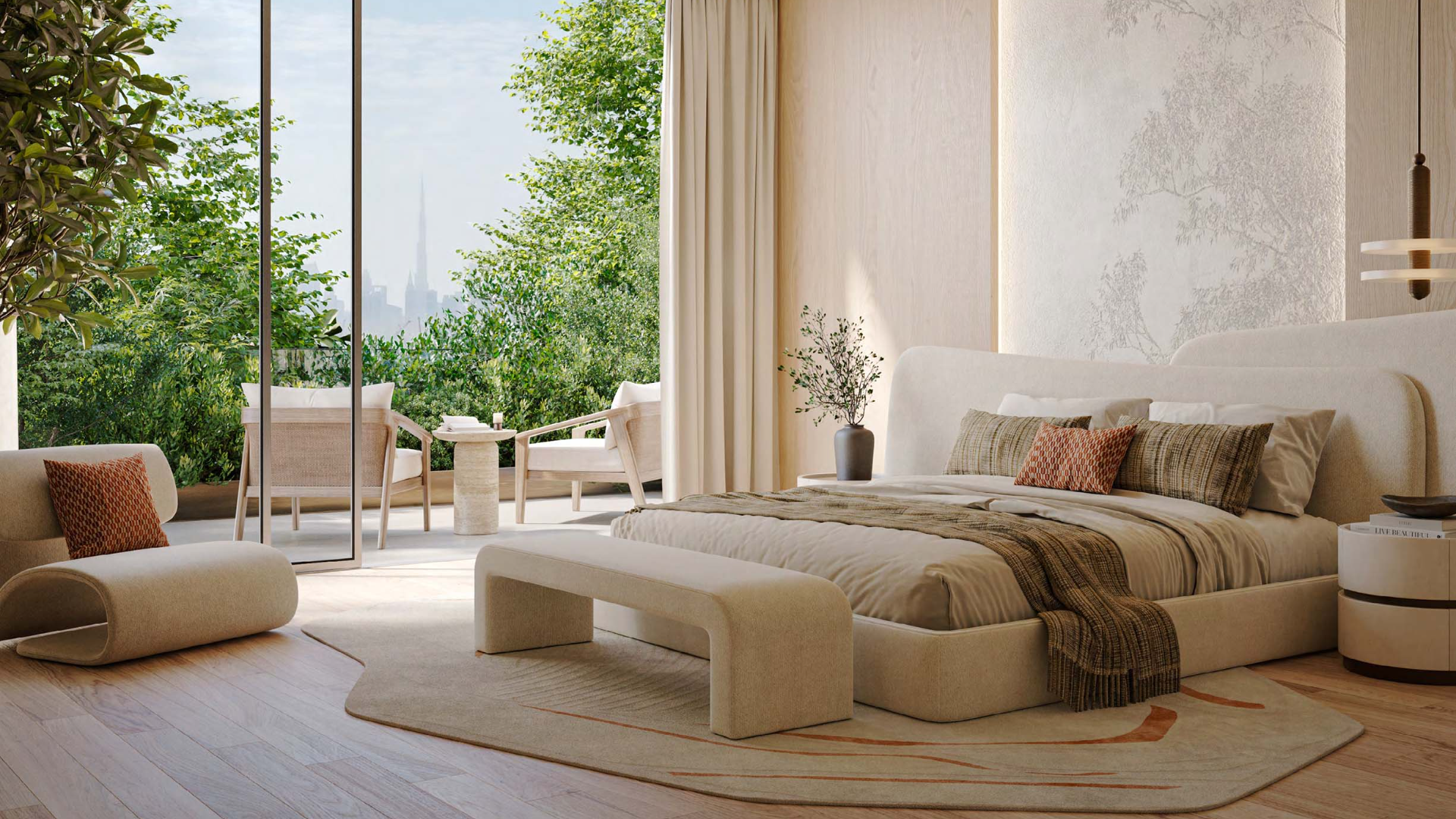 3-bedroom residence with large windows and sea-facing view