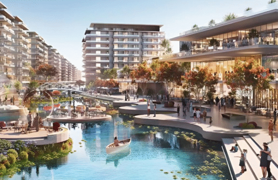 A close-up shot of a contemporary living room inside a Capri 1 apartment, highlighting the spacious layout and high-quality finishes