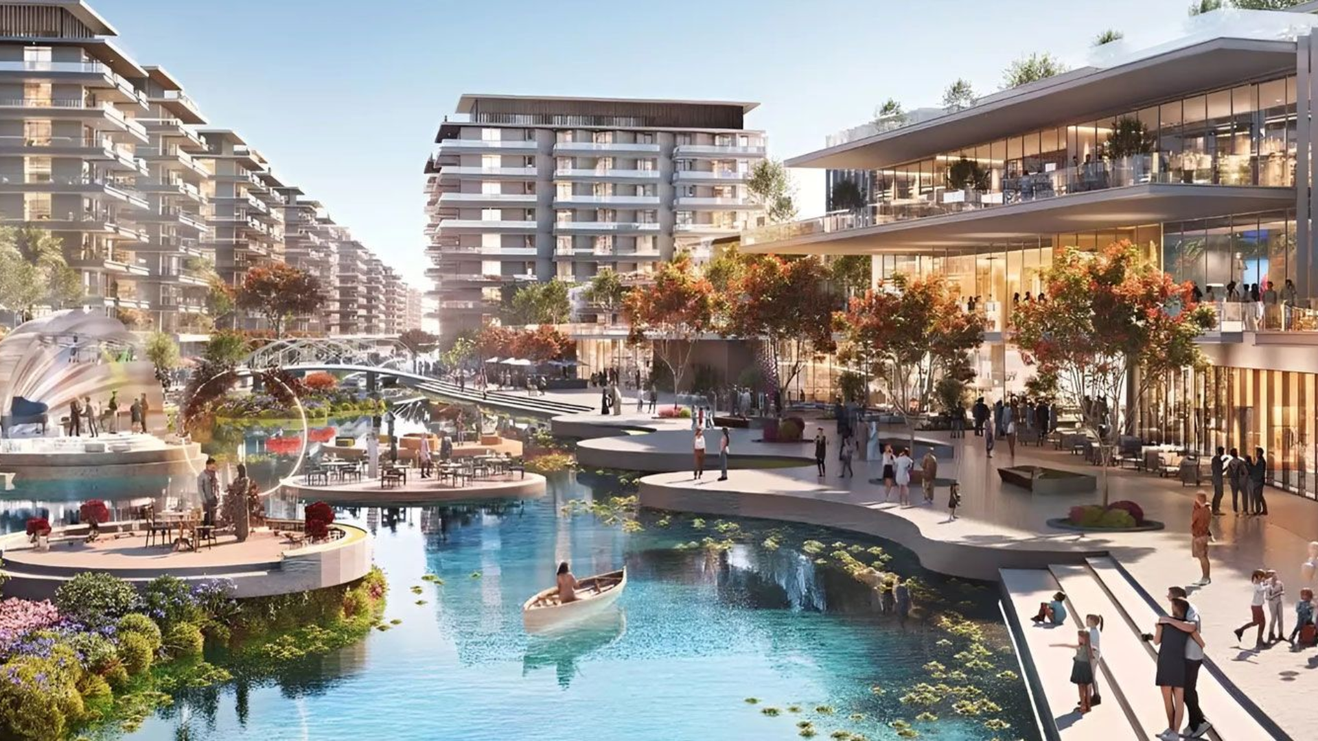 A close-up shot of a contemporary living room inside a Capri 1 apartment, highlighting the spacious layout and high-quality finishes